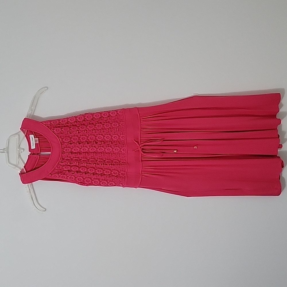 Calvin Klein Sleeveless Pink Dress, Size 4
